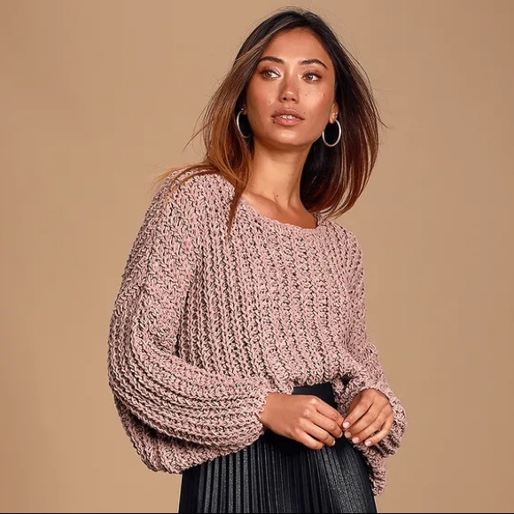 Lulus Sweaters - *NWOT* Lavender Loose Knit Sweater